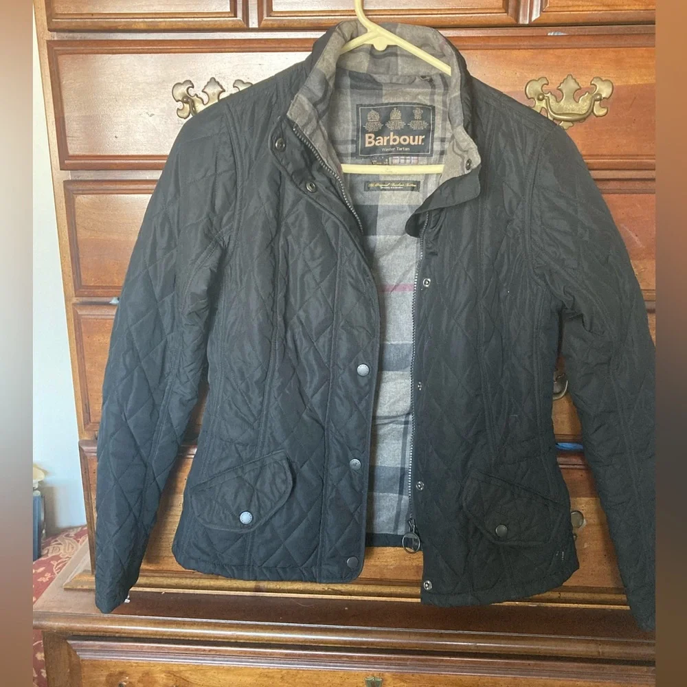 Barbour Navy Quilted Jacket - Picture 1 of 7